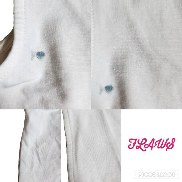 Trouve white brown cream gold sleeveless top sz XS - Picture 5 of 10